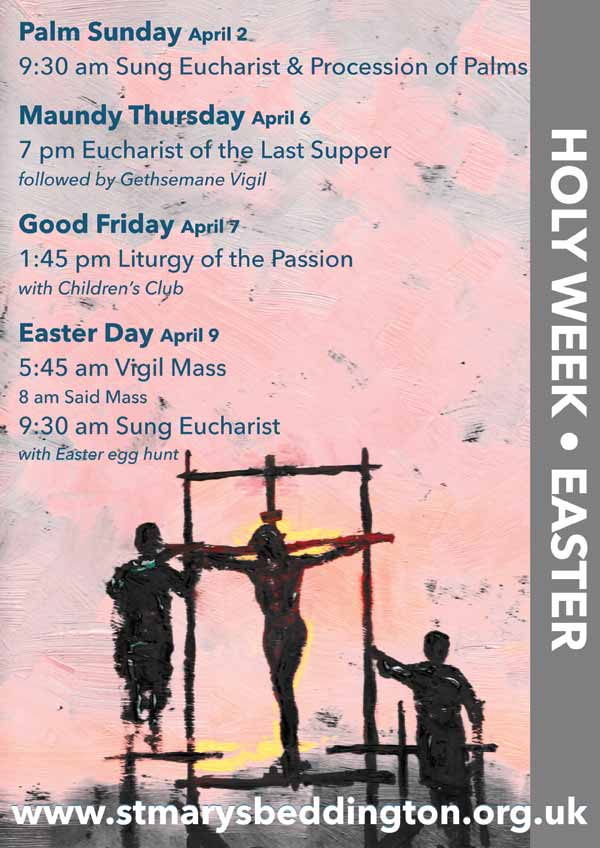 Holy Week and easter poster